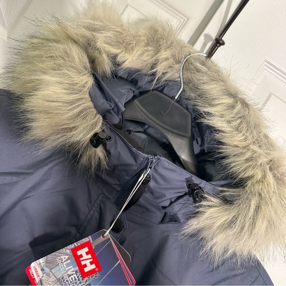 Helly Hansen Women's Senja Plus Parka 3x NWT Waterproof Blue Winter Coat - Picture 7 of 15